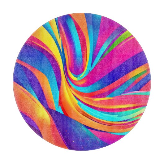 Kaleidoskop Abstrakt Burst Schneidebrett (Vorderseite)