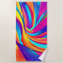 Kaleidoskop Abstrakt Burst Strandtuch