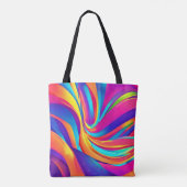 Kaleidoskop Abstrakt Burst Tasche (Rückseite)