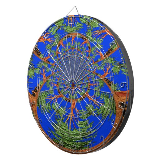 Kaleidoskop Acacia Tree Art Print/Graphic Dartscheibe (Vorderseite rechts)