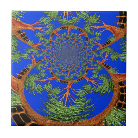 Kaleidoskop Acacia Tree Art Print/Graphic Fliese (Vorderseite)