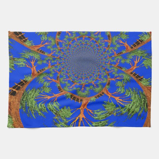 Kaleidoskop Acacia Tree Art Print/Graphic Küchentuch (Horizontal)