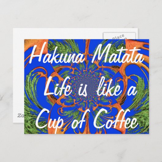 Kaleidoskop Acacia Tree Art Print/Graphic Postkarte (Vorne/Hinten)