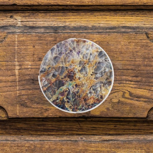 Kaleidoskop Agate Stone Muster Keramikknauf