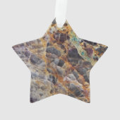 Kaleidoskop Agate Stone Muster Ornament (Rückseite)