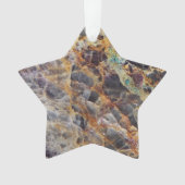 Kaleidoskop Agate Stone Muster Ornament (Vorderseite)