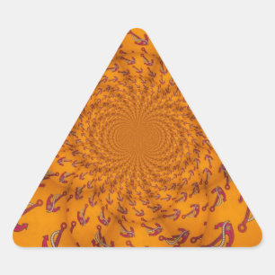 Kaleidoskop Anchor Art Print Dreieckiger Aufkleber