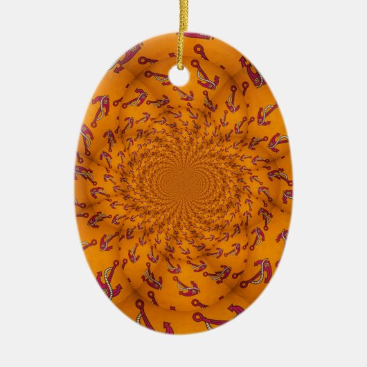 Kaleidoskop Anchor Art Print Keramik Ornament (Vorne)