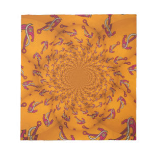 Kaleidoskop Anchor Art Print Notizblock