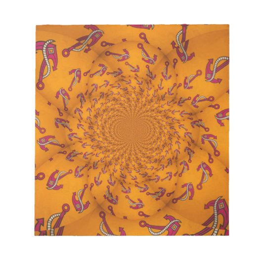 Kaleidoskop Anchor Art Print Notizblock (Vorderseite)