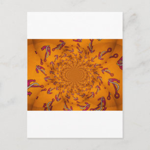 Kaleidoskop-Anker-Kunstprint Postkarte