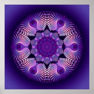 Kaleidoskop Apophysis Blume I Poster