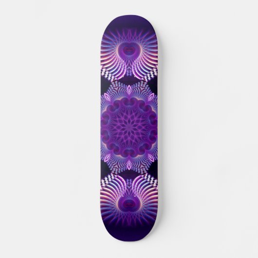 Kaleidoskop Apophysis Blume I Skateboard (Vorderseite)
