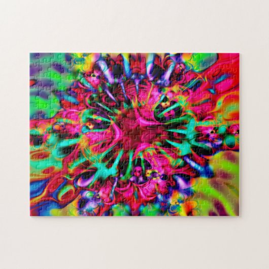 Kaleidoskop Apophysis Fractal Art - I Puzzle (Horizontal)