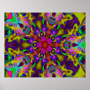Kaleidoskop Apophysis Fraktal Art II Poster