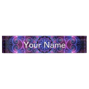 Kaleidoskop Apophysis Mandala Herz + Text Namensplakette