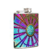 Kaleidoskop Art 14 Wrapped Flask Flachmann (Rechts)