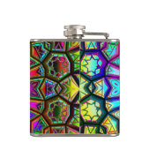 Kaleidoskop Art 14 Wrapped Flask Flachmann (Rückseite)