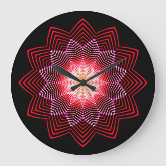 Kaleidoskop Art 36 Wanduhren und Zahlenoptionen