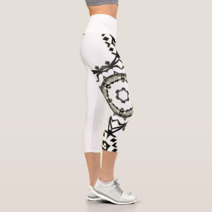 Kaleidoskop-Art drei von Band eins Capri Leggings