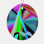 Kaleidoskop Art Red Green Lila Blue Keramikornament (Links)