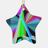 Kaleidoskop Art Red Green Lila Blue Keramikornament (Links)