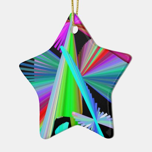 Kaleidoskop Art Red Green Lila Blue Keramikornament (Links)