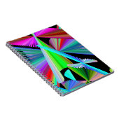 Kaleidoskop Art Red Green Lila Blue Notizblock (Rechte Seite)