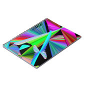 Kaleidoskop Art Red Green Lila Blue Notizblock (Linke Seite)