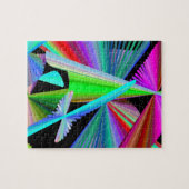 Kaleidoskop Art Red Green Lila Blue Puzzle (Horizontal)