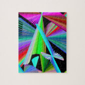 Kaleidoskop Art Red Green Lila Blue Puzzle (Vertikal)