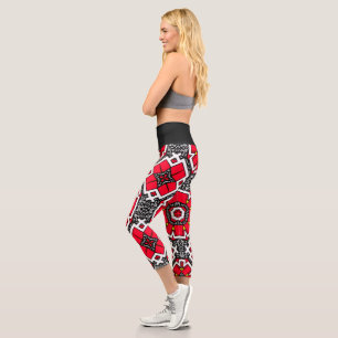 Kaleidoskop-Art sieben von Band sechzehn Capri Leggings
