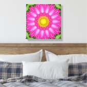 Kaleidoskop Aster Leinwanddruck (Insitu (Schlafzimmer))