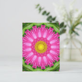 Kaleidoskop Aster Postkarte (Stehend Vorderseite)