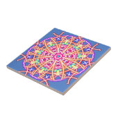 Kaleidoskop auf blau fliese (Seite)