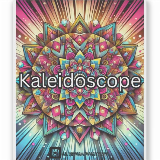 Kaleidoskop Aufkleber (Vorderseite)