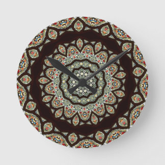 Kaleidoskop aus festem Glas 13 Runde Wanduhr
