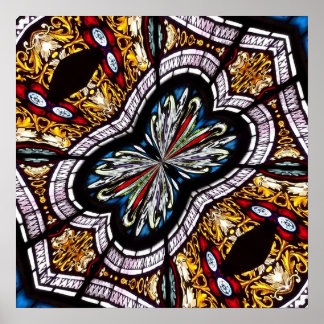 Kaleidoskop aus festem Glas 22 Poster