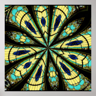 Kaleidoskop aus festem Glas 23 Poster