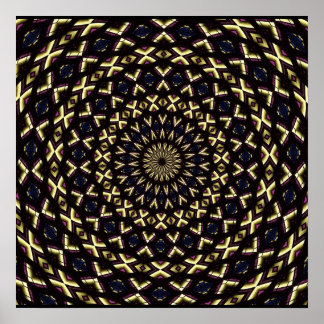 Kaleidoskop aus Hartglas 11 Poster