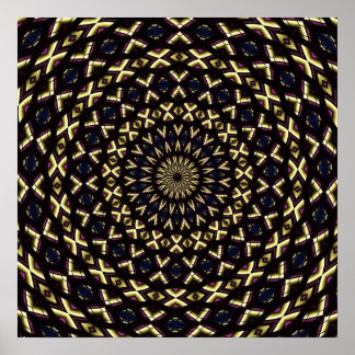 Kaleidoskop aus Hartglas 11 Poster
