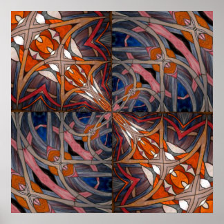 Kaleidoskop aus Hartglas 18 Poster