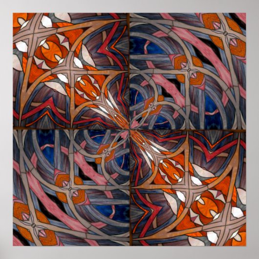 Kaleidoskop aus Hartglas 18 Poster (Vorne)