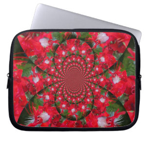 Kaleidoskop aus Karmesinrot: Blut-Seidenpflanz-Blu Laptopschutzhülle