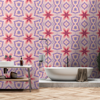 Kaleidoskop aus rosa und Lila Himmel Tapete