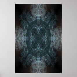 Kaleidoskop-Baumzweige-Musterplakat Poster