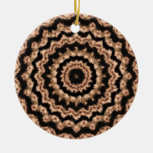 Kaleidoskop, Beige Rundkreismuster Keramikornament