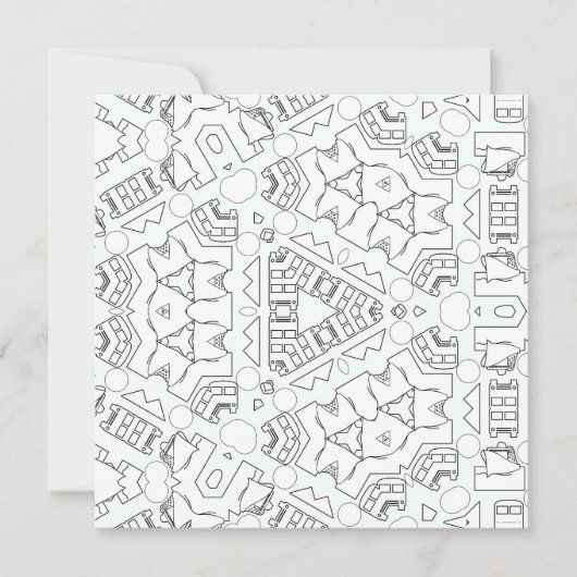 Kaleidoskop Birthday Activity Colour Card (Vorderseite)