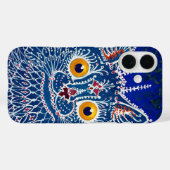 Kaleidoskop Blau Case-Mate iPhone Hülle (Rückseite (Horizontal))