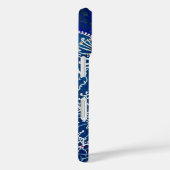 Kaleidoskop Blau Case-Mate iPhone Hülle (Rückseite / Rechts)